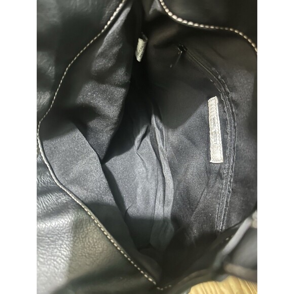 Nine West since 1973 Shoulder Bag /Black purse Ruffle detail Hobo EUC - Picture 6 of 7